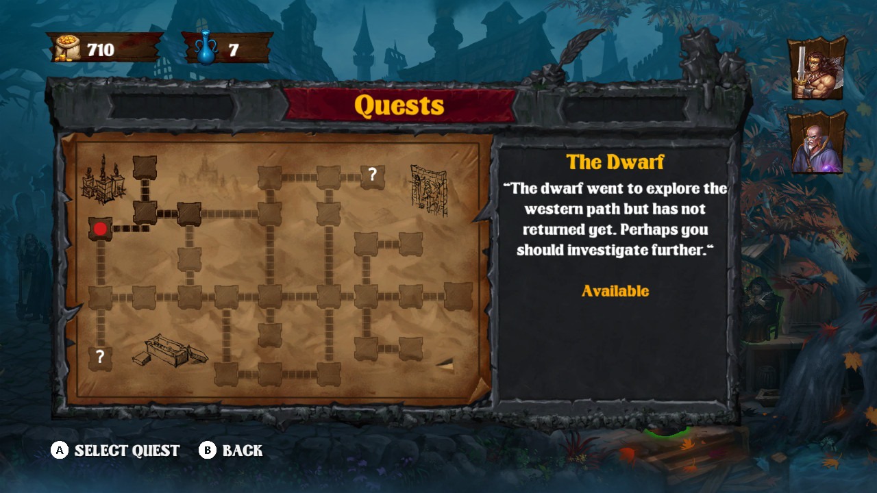 Like I said, Dark Quest II mixes a lot of common elements together... 